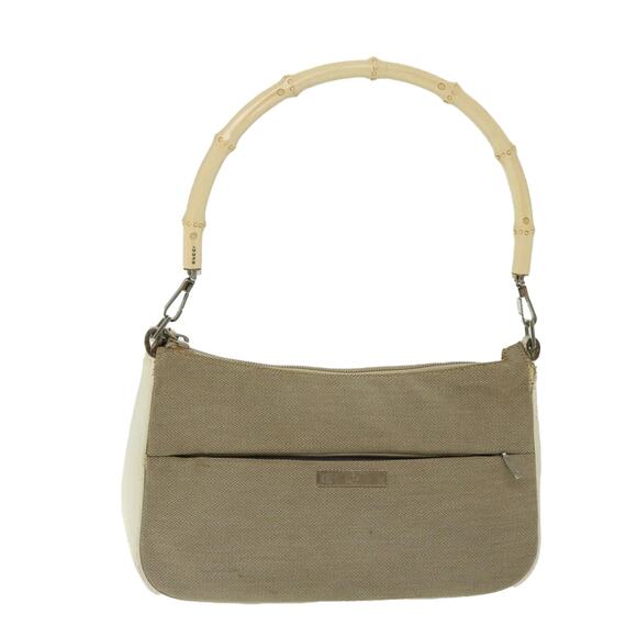 GUCCI Bamboo Hand Bag Canvas Beige 001 001 - Picture 13 of 16